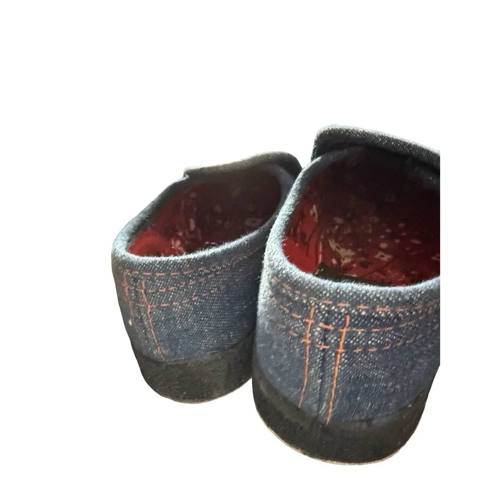 Vintage 1960s‎ Wellco Denim bandana western slip on shoes new sz 9 W